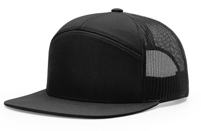 Black Richardson 168 7-Panel - Custom Hat | 403 Custom Cuts