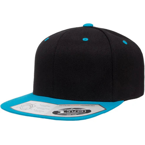 Black / Teal Flexfit 110 - Custom Hat | 403 Custom Cuts