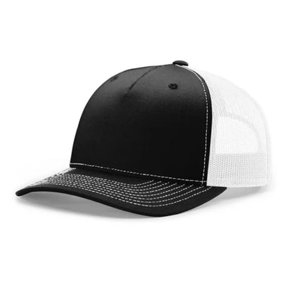 Black White Richardson 112FP 5-Panel - Custom Hat | 403 Custom Cuts