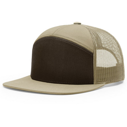 Brown Khaki Richardson 168 7-Panel - Custom Hat | 403 Custom Cuts