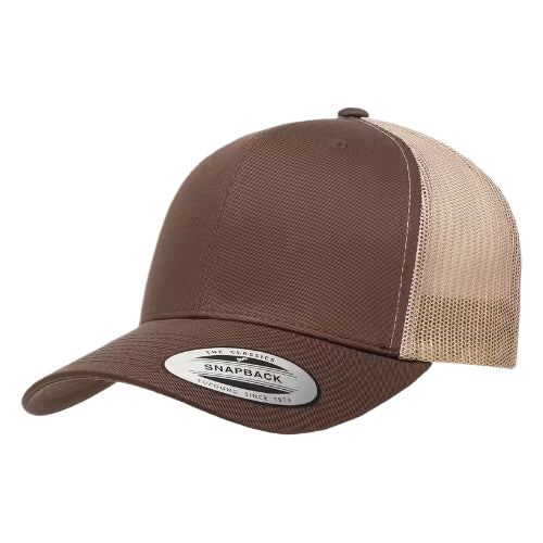 Brown/Khaki Yupoong 6606 - Custom Hat | 403 Custom Cuts