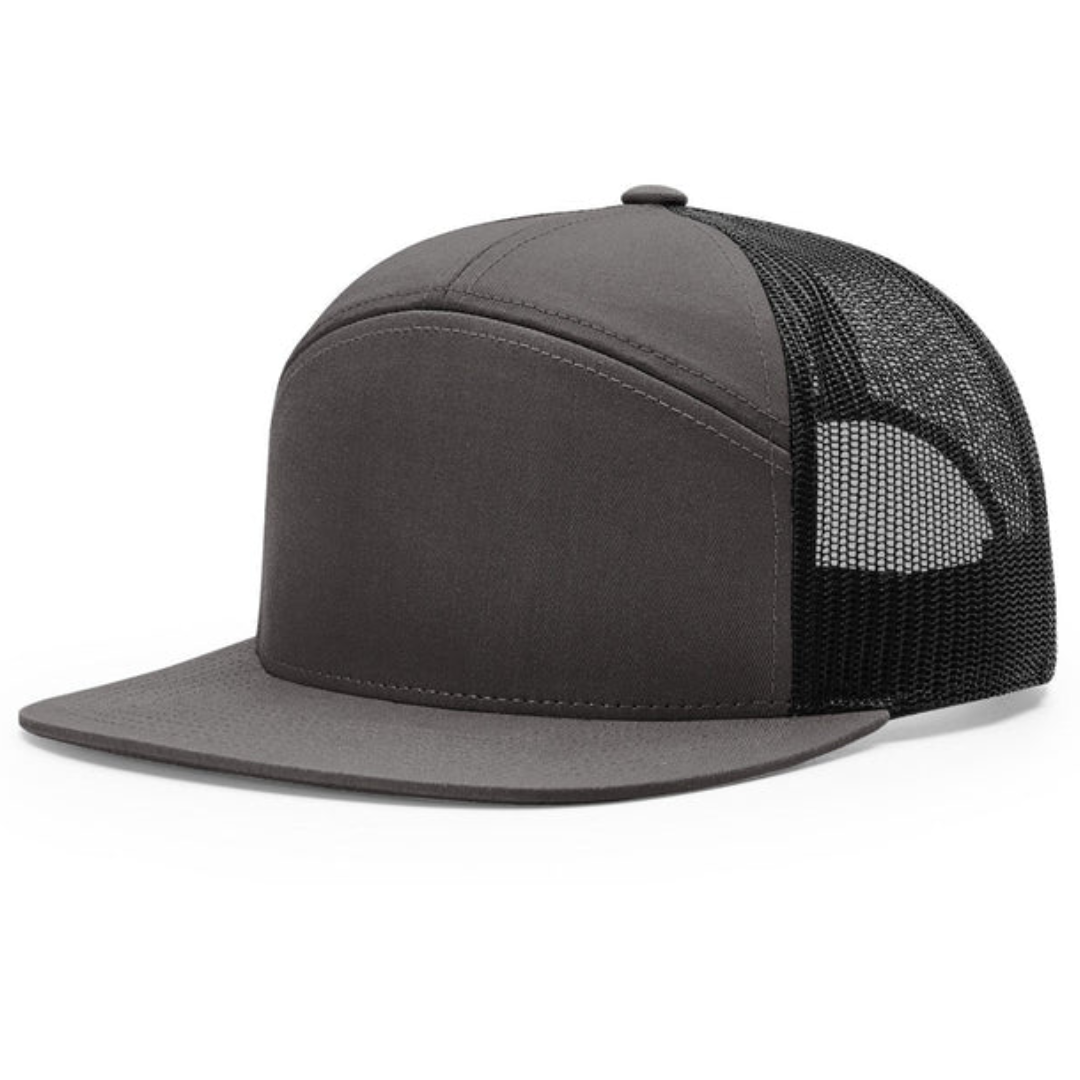 Charcoal Black Richardson 168 7-Panel - Custom Hat | 403 Custom Cuts