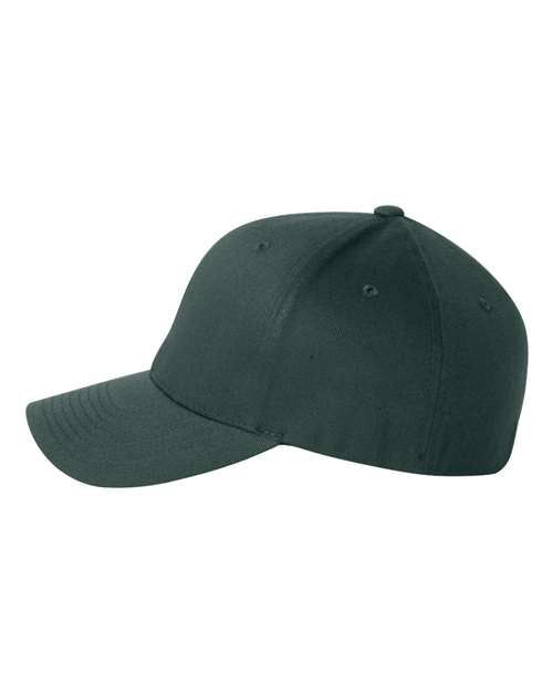 Flexfit 6277 fitted baseball hat in Spruce, angled front view.