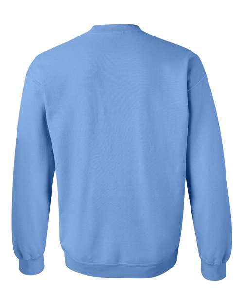 Gildan 18000 Heavy Blend crewneck sweatshirt in Carolina Blue, back view.