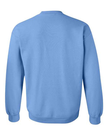 Gildan 18000 Heavy Blend crewneck sweatshirt in Carolina Blue, back view.