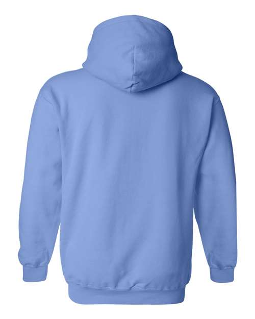 Gildan 18500 Heavy Blend pullover hoodie in Carolina Blue, back view.