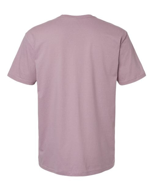 Gildan 64000 Softstyle T-shirt in Paragon, back view showing the neckline and short sleeves.