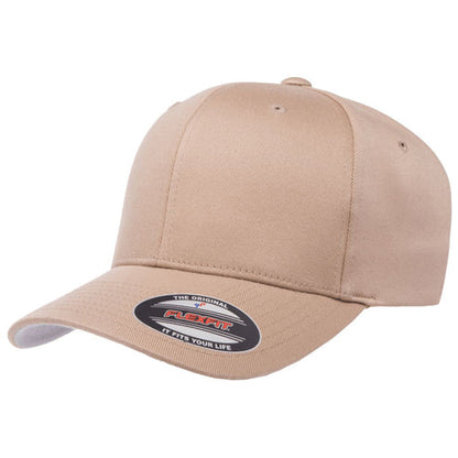 Khaki Flexfit 6277 Stretch Fit Cap - Custom Hat | 403 Custom Cuts