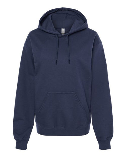Navy Blue Custom Softstyle Midweight Hoodie - Durable DTF Logo Print - 403 Custom Cuts